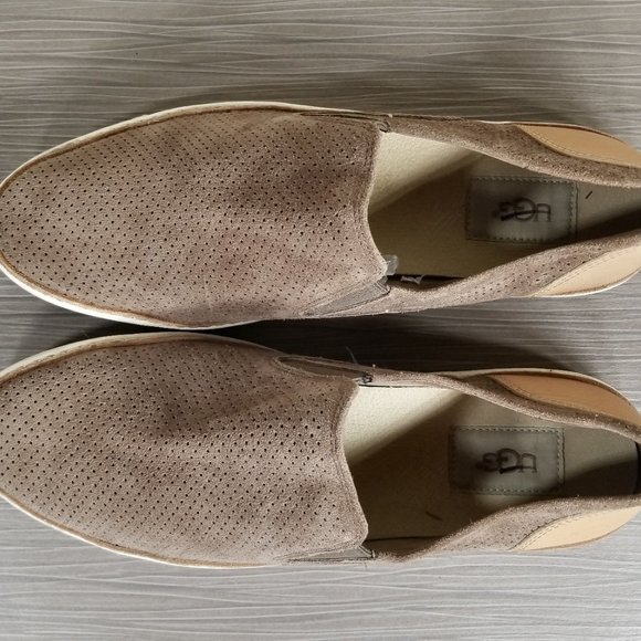 UGG Adley Slip-On Sneaker, Taupe Suede, Womens Size 9 M / 40 - Picture 8 of 10